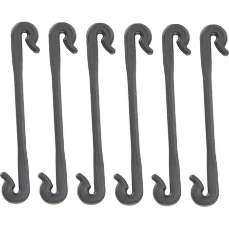 100 pièces Clips végétaux pince de fixation de vigne végétale noir pour soutenir les tiges de raisin Clips de greffage ajustant le jardin plante réutilisable de fleur de vigne légumes tomates escalade (1/5)