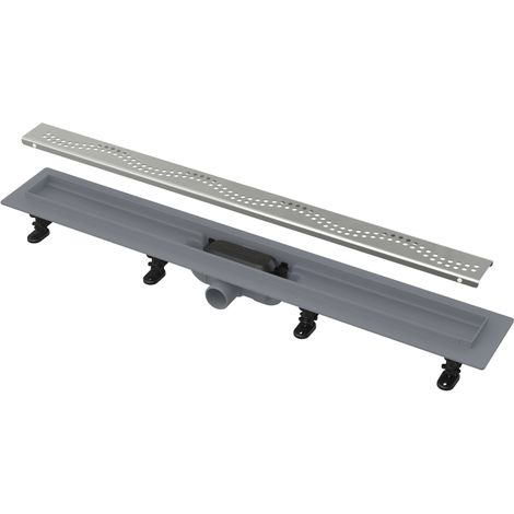 Scarico a pavimento con sifone intelligente, griglia in acciaio inox, installazione senza barriere architettoniche. (1/2)
