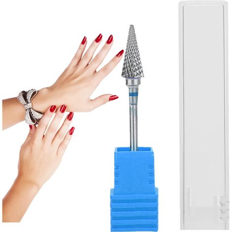 Foret À Ongles - En Acier Tungstène - Pour Appareil De Manucure Pédicure Électrique - Diamètre 3,2 mm - Lot De 10 (1/5)