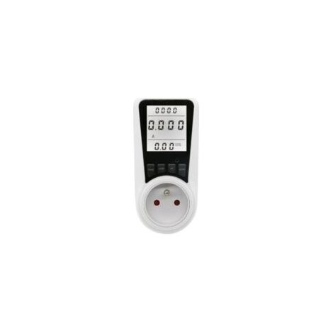Contatore di energia digitale CA 230 V, wattmetro, dispositivo di potenza, energia elettrica, kWh, analizzatore di misurazione della potenza, presa di monitoraggio della potenza con schermo LCD - Crez