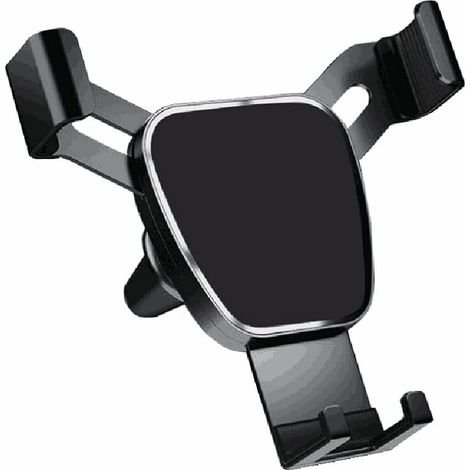 Supporto per telefono da auto, supporto per telefono da bocchetta dell'aria, supporto per telefono da auto antiscivolo, nero