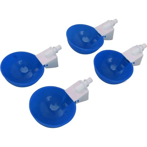 Große automatische Hühnertränken aus dickem PVC, universelles Tränkeset für Hühner, Enten und Gänse, blau (1/5)