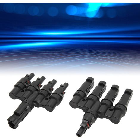 Photovoltaik-T-Stecker, 1-zu-4-Photovoltaik-Adapter, Photovoltaik-Parallelanschluss (1/5)