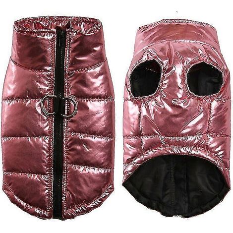 Ropa para perros grandes, chaleco impermeable para perros grandes, chaqueta de otoño/invierno, abrigo cálido para mascotas, ropa para perros Chihuahua Labrador S-7xl rosa (1/5)