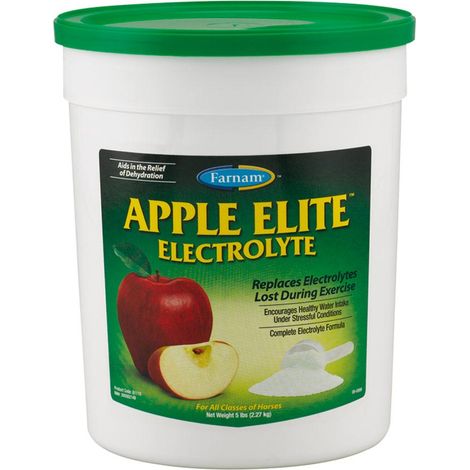 APFEL ELITE ELECTROLYTE Ergänzungsfuttermittel für Pferde, die eine schnelle Rehydrierung benötigen Apfel-Aroma 2,27 kg