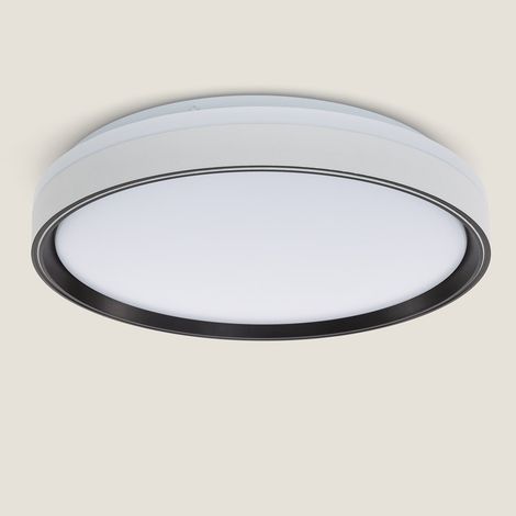 Plafón LED 24W Circular Metal Ø400 mm Nysted Negro