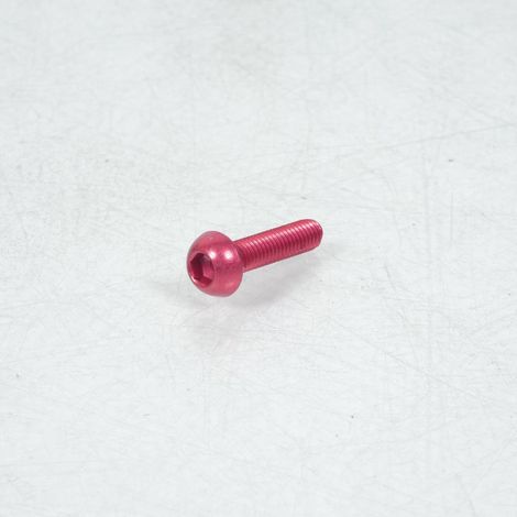 Vis Dôme BTR 5mm M6 pas 100 25mm annodisé Rouge 3AS Racing pour (1/2)