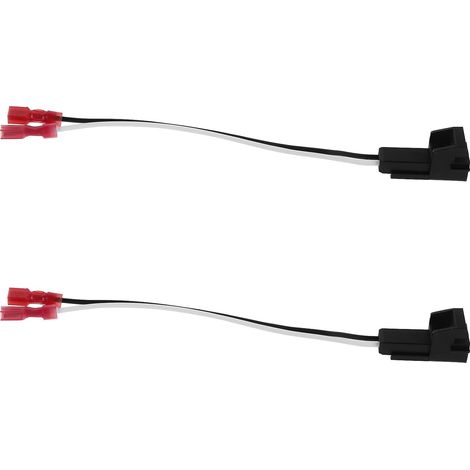 Faisceau de câblage pour haut-parleurs de portière de voiture (2 pièces) - Câble adaptateur pour haut-parleurs stéréo automobiles compatible avec GMC 72-4568 pour modification et (1/5)