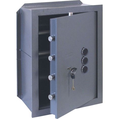 Cassaforte con Chiave e Combinazione 4+2 Catenacci Cisa 36 X 49 X 25 cm