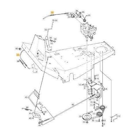 CAVO BLOCCO CAMBIO HYDRO ORIGINALE STIGA - 1134-3821-01