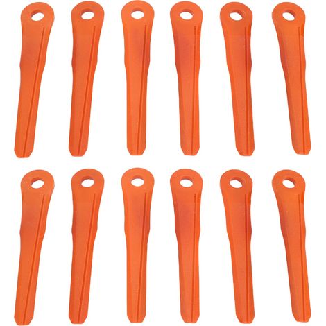 Lames de rechange en plastique pour tondeuse, 12 pièces, pour mangeur de pelouse 4002 007 1000