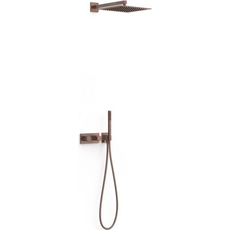 Kit robinet thermostatique encastré 2 voies pour douche B-system Volcanic - TRES 30735204VO