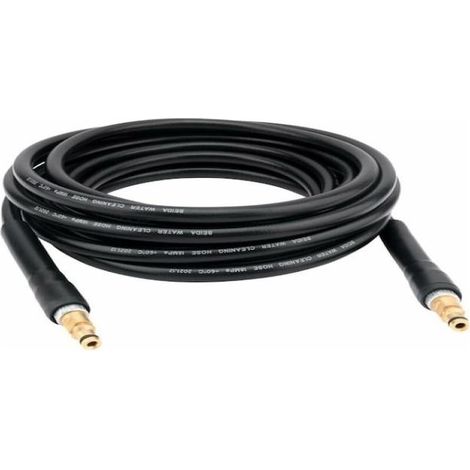 Tuyau nettoyeur haute pression – Longueur 10 m, diamètre 6/11 mm – Acier tressé – Pression service 160 bars, max 400 bars – Compatible Kärcher K2-K7