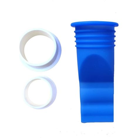 Joint anti-refoulement de sol de douche - Joint de siphon sans eau avec 2 anneaux de réduction - Anneau d'étanchéité en silicone - Valve de vidange unidirectionnelle (1/5)