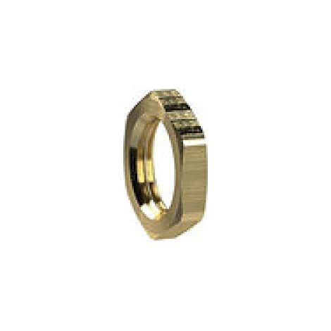 Écrou hexagonal M20x1,5, SW 27, laiton, pression de travail max. 25 bars, tampon de fonctionnement. Charge maximale : 150°C