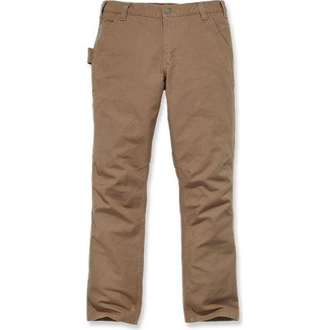 Pantalon homme coton duck stretch Dungaree CARHARTT 103339 - Marron foncé - 40 - Jambes standards (1/3)