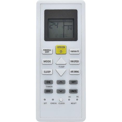 Télécommande de remplacement CS-Z60VKR pour climatiseur Panasonic CZ-Z60VKR et CU-Z20VKR (1/5)