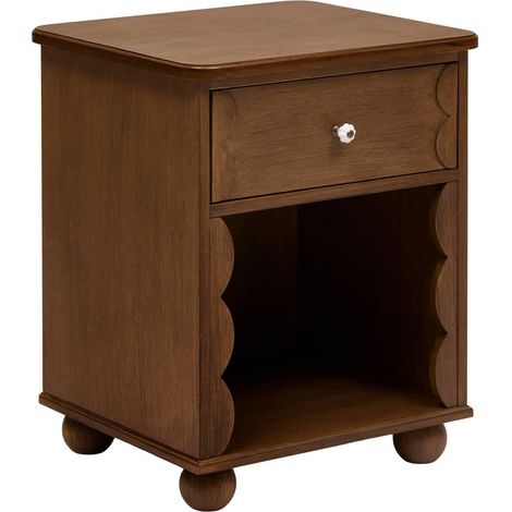 Table de Chevet 1 Tiroir "Mona" 56cm Marron (1/5)