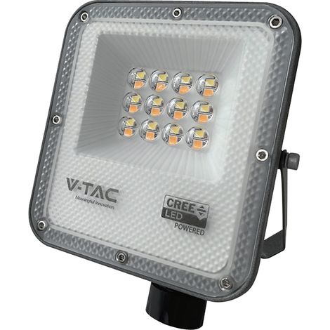 V-TAC PRO Faro LED SMD Chip CREE 10W Nero CCT IP65 con Driver Integrato – SKU 240726