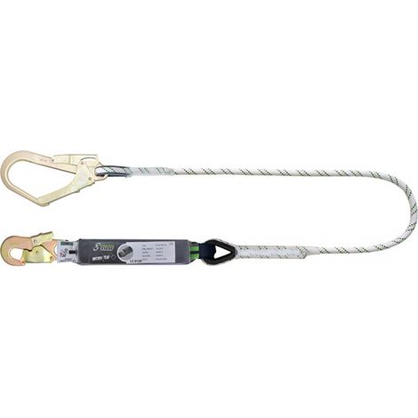 Linea di sicurezza in corda intrecciata con 2 ganci automatici - 1,5 m - FA3050315