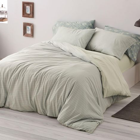 Housse de Couette pour lit de 135 cm Dimensions Disponibles Motif 005 Couleur Laurier 135 x 190/200 cm (1/5)