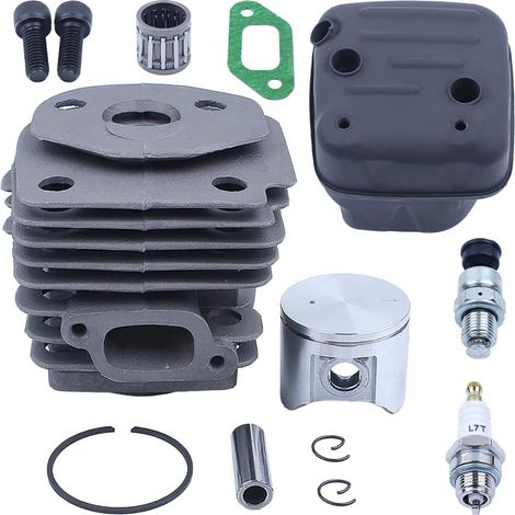 Kit d'échappement avec cylindre, piston et silencieux 47Mm, pour tronçonneuses Husqvarna 359 357Xp - série Epa, 537157302537248000 (1/4)