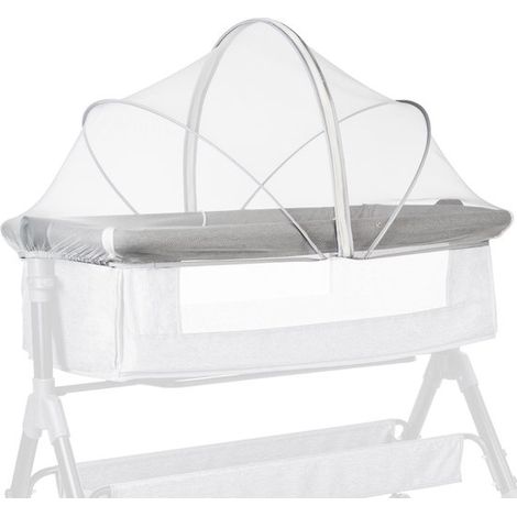 Zanzariera - Zanzariera - Zanzariera per lettino - Pieghevole - 55 cm x 100 cm - Bianca - Repellente per zanzare - Leggera - Con cerniera - Adatta per culle