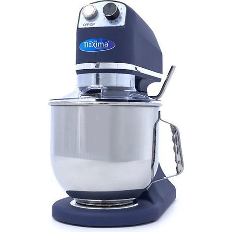 Mixer planétaire 7L - Jusqu'à 2kg de pâte - Bleu inox - Maxima (1/4)