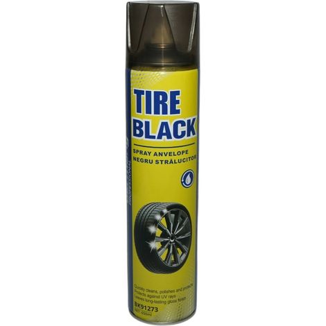 Spray nero protezione e lucido per pneumatici 650 ml (1/4)