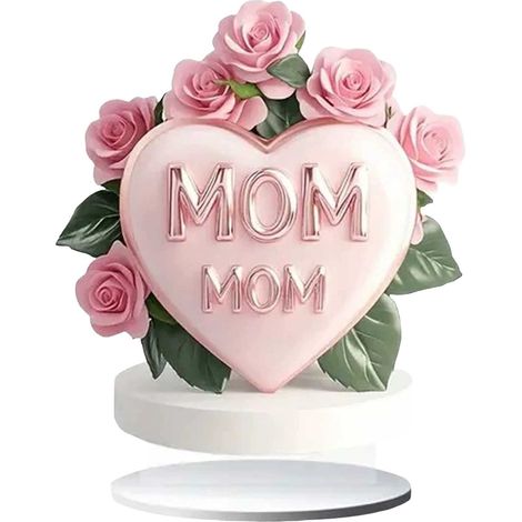 Support Acrylique Pour Jardin - Plaque Décorative Murale Et Table - Idée Cadeau Fête Des Mères - 20 x 20 cm - Épaisseur 3 mm - 1 Pièce (1/5)