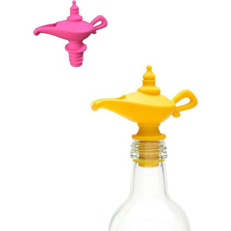 6 Pices Verseur De Lampe Divine Marqueurs Boisson En Silicone, Identificateur De Verre Vin Silicone Marqueur Avec Bouchon Bouteille Silicone Pou (1/4)