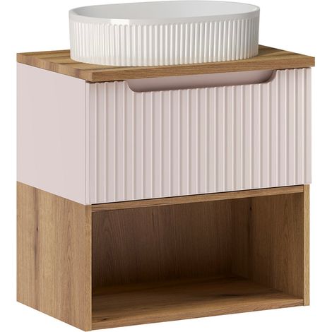 Mueble lavabo 60cm Riva Cachemira y Madera (1/4)