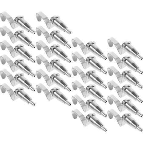 Lot de 24 Crochets S en Fer Argenté pour Cimaise Installation Facile et Forte Capacité de Charge, pour Galeries et Décorations Murales (1/5)