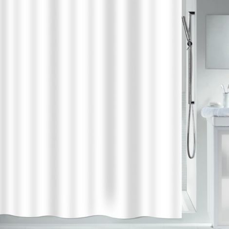 Cortina de ducha Poliéster SECURITAS 120x200cm Blanco Spirella