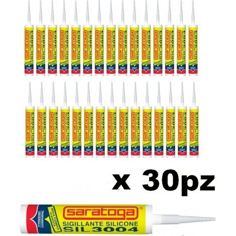 Silicone sigillante trasparente Saratoga - SIL3004 - 30 pezzi -