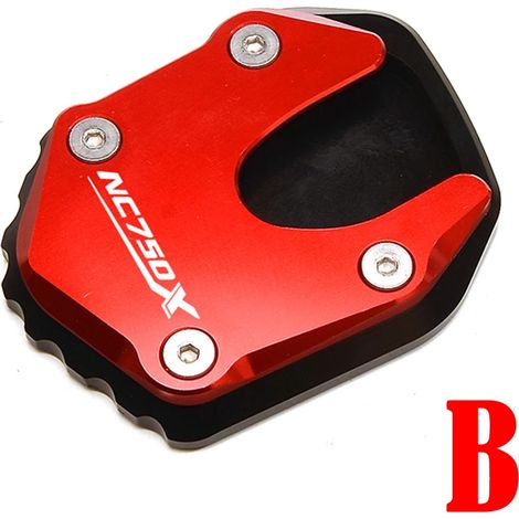 (Rouge-B) Compatible avec HONDA NC750X 2021 2022 2023 NC 750X NC750 X Moto Plaque de béquille latérale CNC Agrandisseur Support Extension Maxpower (1/4)