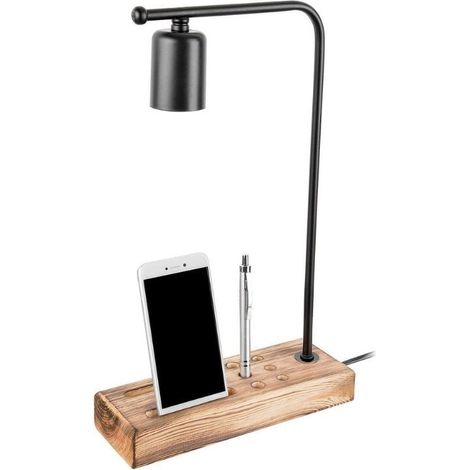Lampada da scrivania con porta cellulare Vito