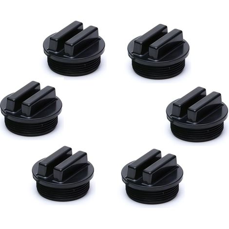 Accessoires de piscine, bouchon antigel pour tuyau de retour, protecteur de bouchon de piscine, bouchon de vidange de filtre, 1,5 pouce (6 pièces) (1/5)