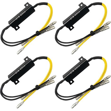 4 Pièces 21W 6 Ohm LED Résistance De Charge Résistance De Charge Pour SMD LED Mini Indicateurs Pour Fréquence De Clignotement Droite (1/5)