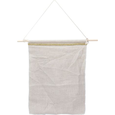 Sacs muraux en coton et lin pour boucles d'oreilles, rangement multifonction déco maison (1/5)