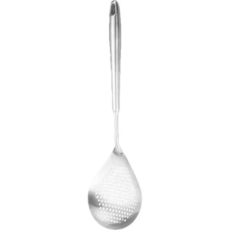 Cuillère Égouttoir - Acier Inoxydable 18/10 - Pour Friture et Cuisson à l'Eau Bouillante - Ergonomique avec Trou de Suspension - 1 Pièce (1/5)