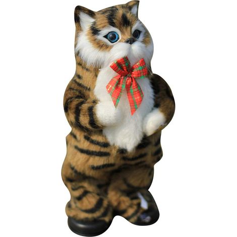 Chat électrique mignon, chat jaune chantant et dansant, poupée chat, cadeau pour enfants, jouet interactif (1/5)