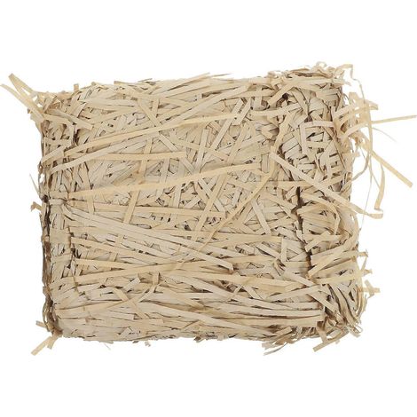 100 g de papier de remplissage froissé pour emballage cadeau et paniers (café clair)-22.00X14.00X5.00CM (1/3)