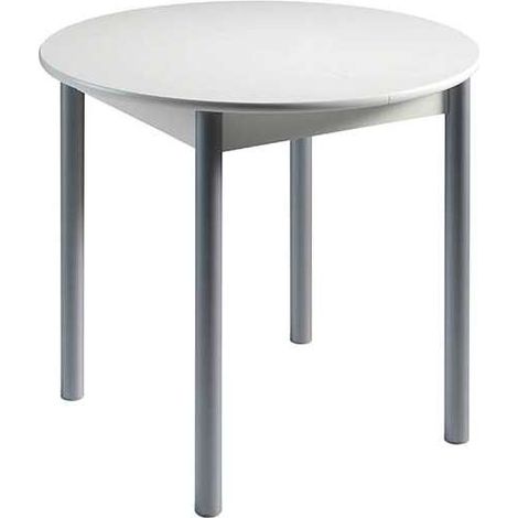 Mesa de cocina extensible tipo libro Fátima acabado blanco, 90/120 x 90 x 75.5 cm (largo x acho x alto) Color BLANCO (1/3)