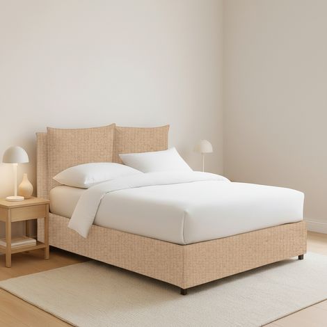 Cama Doble Formby, Desenfundable, Hecho en Italia, Beige (1/5)