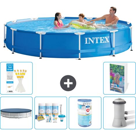 Frame Pool Rund - 366x76 cm - 7-teilig S34