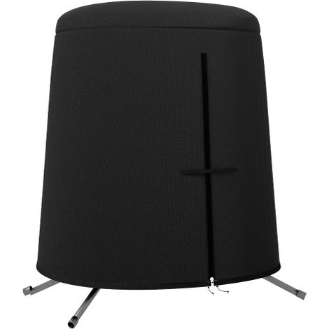 196 x 230 cm Hanging Egg Chair Protective Cover - Black