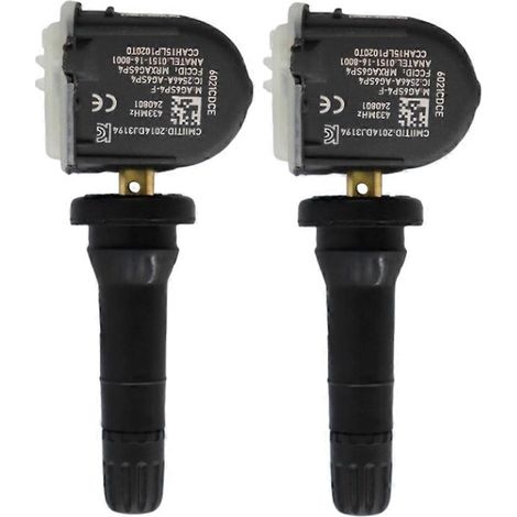 Lot de 2 capteurs de pression des pneus TPMS (système de surveillance de la pression des pneus) 13544442 pour véhicules GM, Buick, Chevrolet et Cadillac. (1/5)