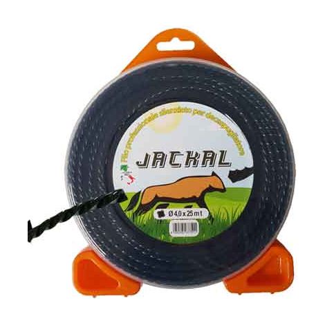FILO PER DECESPUGLIATORE PROFESSIONALE 'JACKAL' mm 4,0x25 mt - MADE IN ITALY