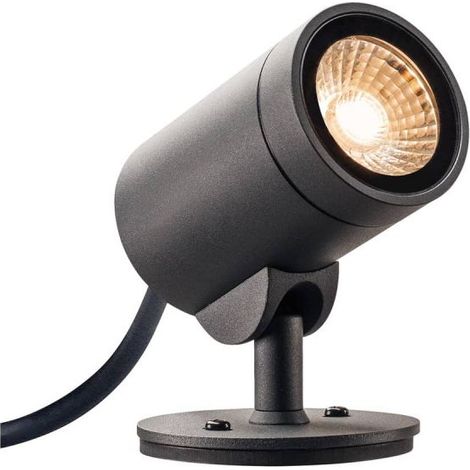 Simple HELIA SPOT projecteur extérieur gris LED 8W 3000K 35° IP55 - SLV - 1000735 (1/5)